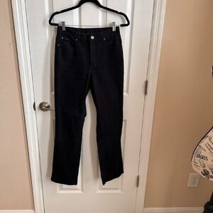New York & Co Jeans Black Denim Jeans  Straight Leg Classic Style Women's Size 6